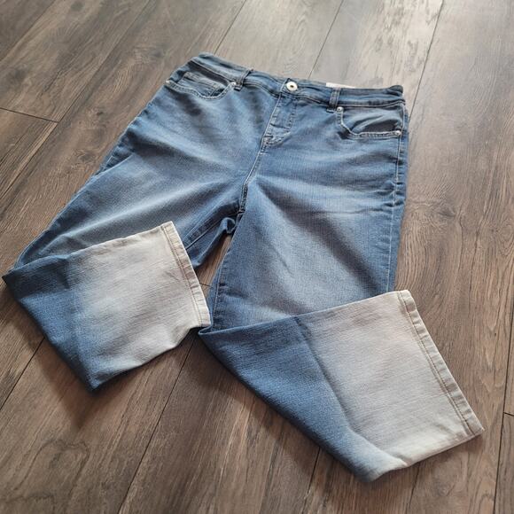 Style & Co. Denim - NEW High Waist Dip Dye Crop Jeans 8P